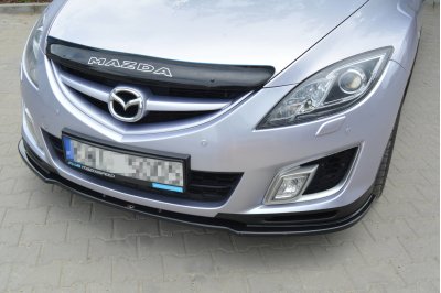 Накладка сплиттер на передний бампер на Mazda 6 GH Sport Hatch